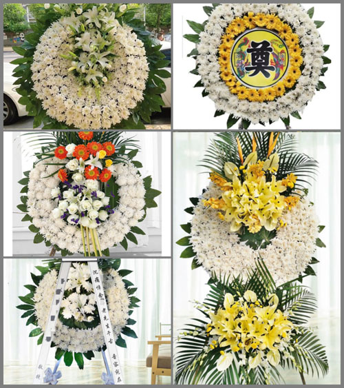 湖北咸宁市赤壁市赤壁镇青山村花圈速递